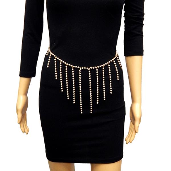 BELLY CHAIN WITH RHINESTONE