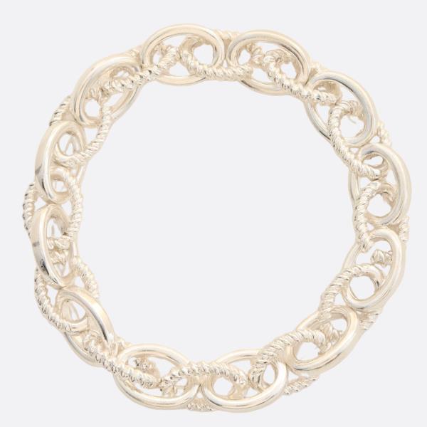 OVAL CIRCLE LINK METAL BRACELET