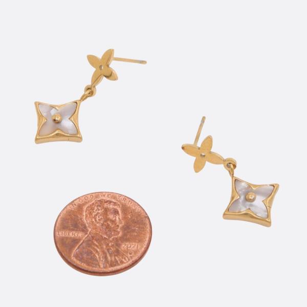 STAR DANGLE STAINLESS STEEL EARRING