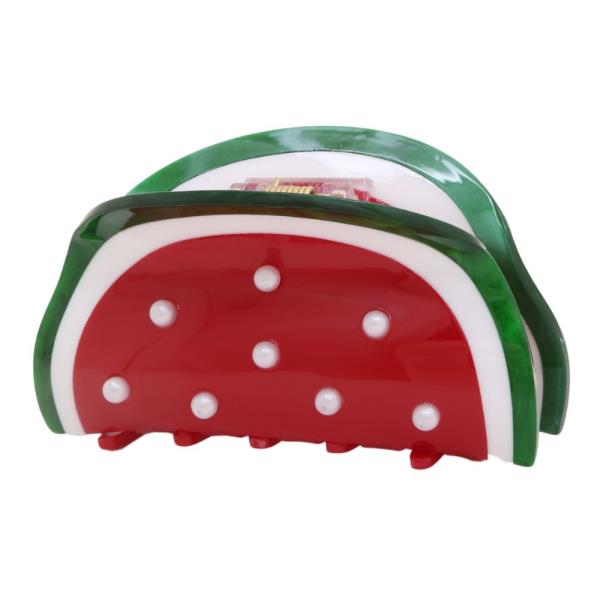 WATERMELON HAIR CLAW JAW CLIP