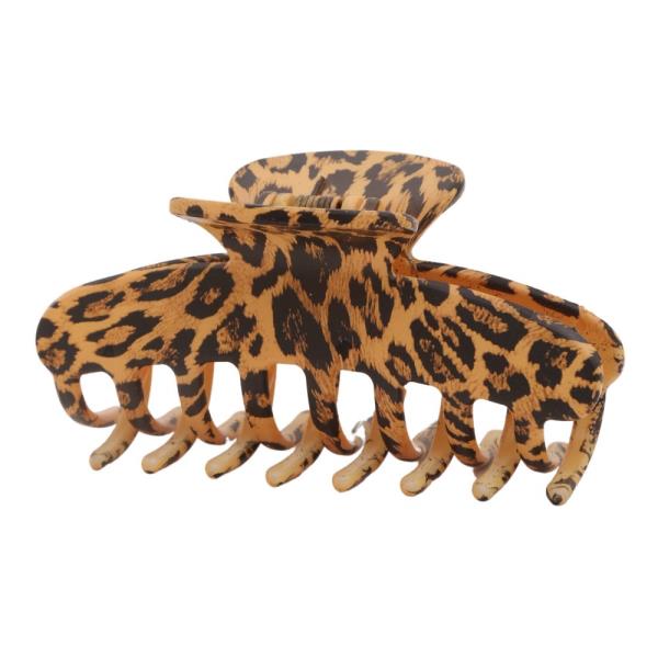 LEOPARD HAIR CLAW JAW CLIP