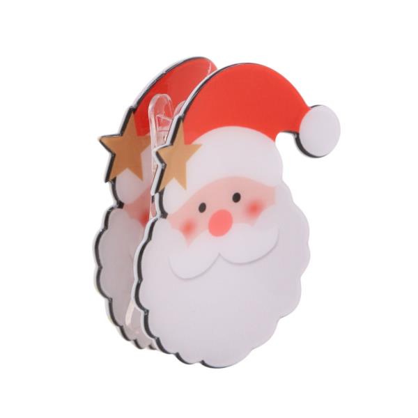 CHRISTMAS SANTA HAIR CLAW JAW CLIP