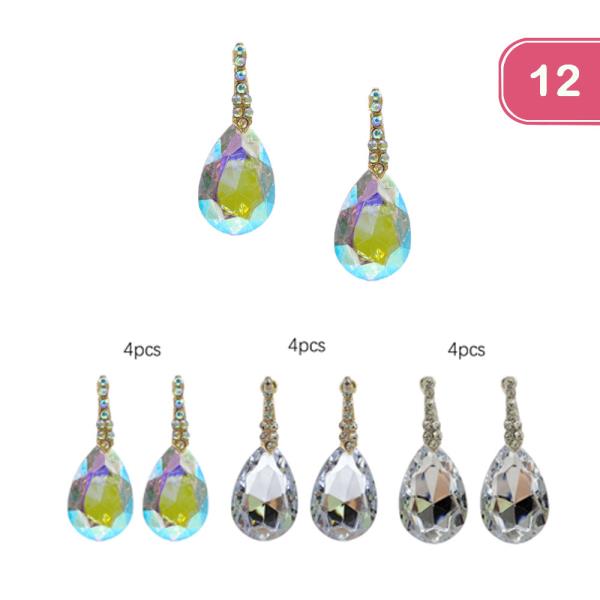 DANGLE TEARDROP EARRING (12 UNITS)