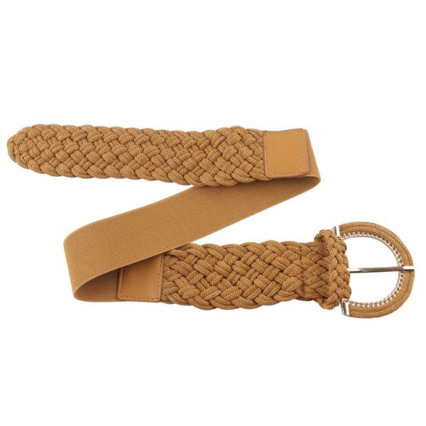 WOVEN U BUCKLE ELASTIC BELT