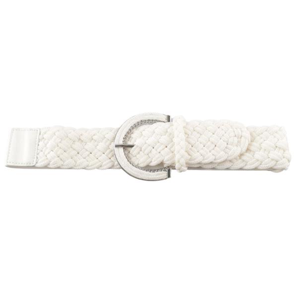 WOVEN U BUCKLE ELASTIC BELT