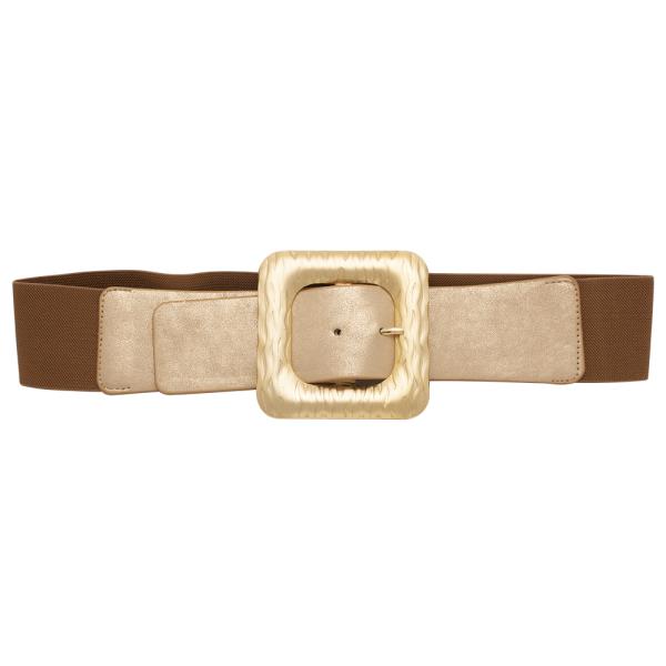 METAL SQUARE ELASTIC BUCKLE BELT