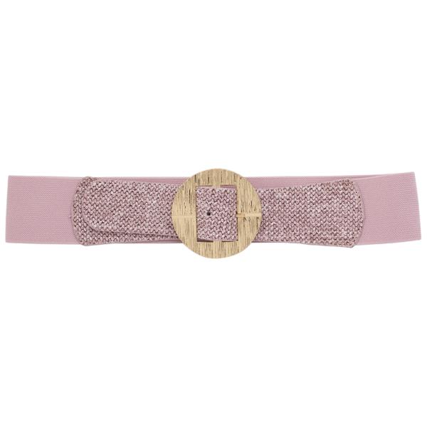 CIRCLE DESIGN ELASTIC BUCKLE BELT