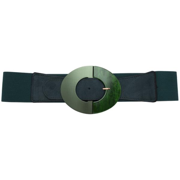 OVAL ELASTIC BUCKLE BELT