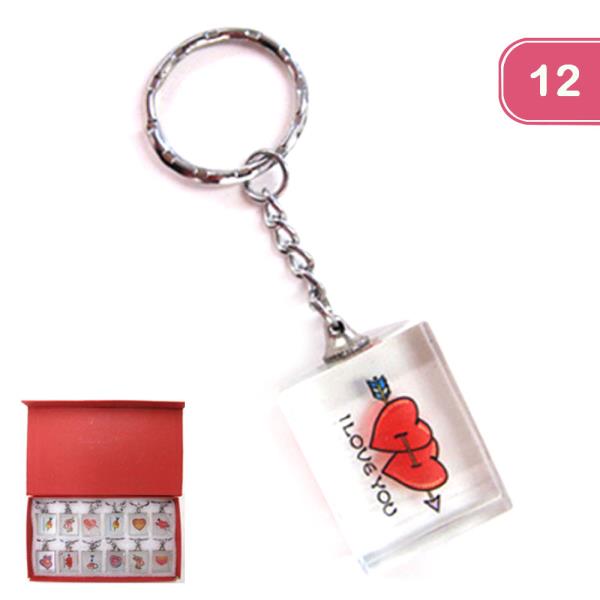 I LOVE YOU KEYCHAIN (12 UNITS)