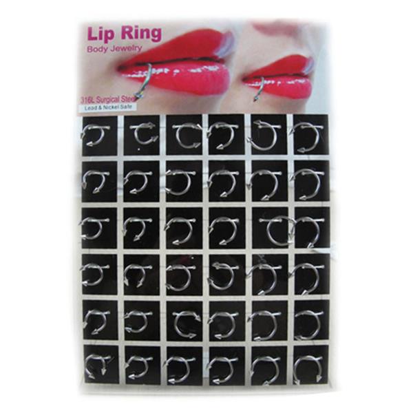 METAL LIP PIERCING (36 UNITS)