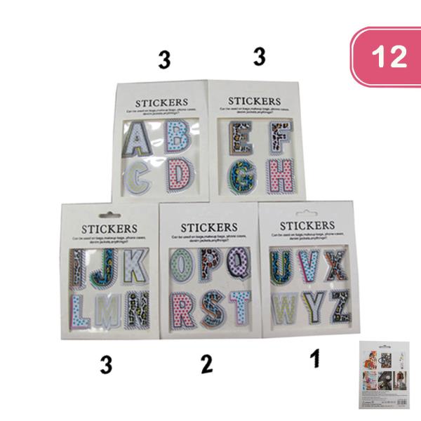 LETTER STICKER (12 UNITS)