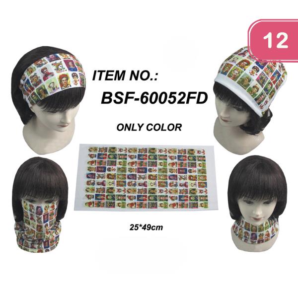 LOTERIA MASK SCARF HEADBAND (12 UNITS) (12 UNITS)