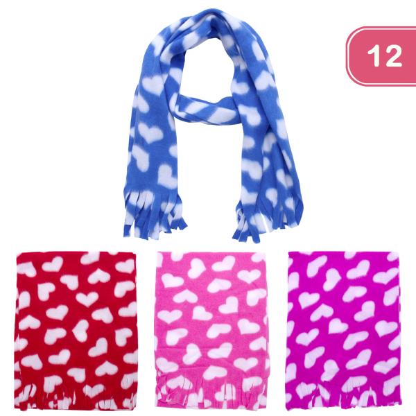 CHILDREN HEART SCARF (12 UNITS)