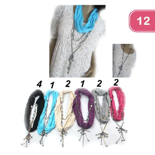 SCARF NECKLACE ( 12 UNITS )