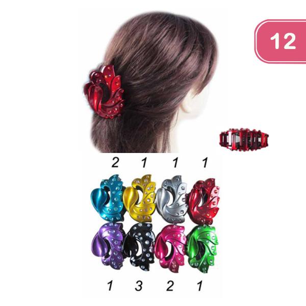 HAIR JAW CLIPS (12 UNITS)