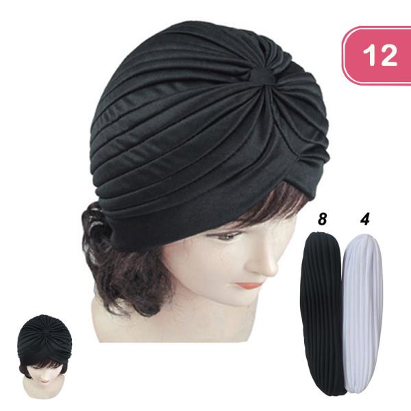 BLACK & WHITE TURBAN (12 UNITS)