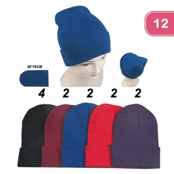 JUNIOR COLOR BEANIE (12 UNITS)