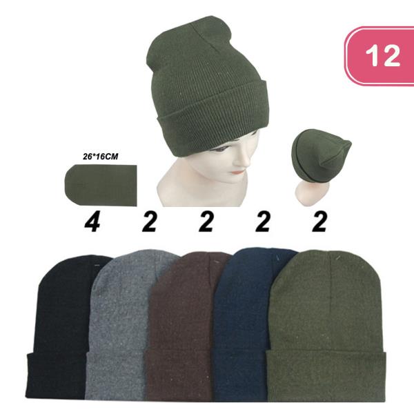 JUNIOR COLOR BEANIE (12 UNITS)