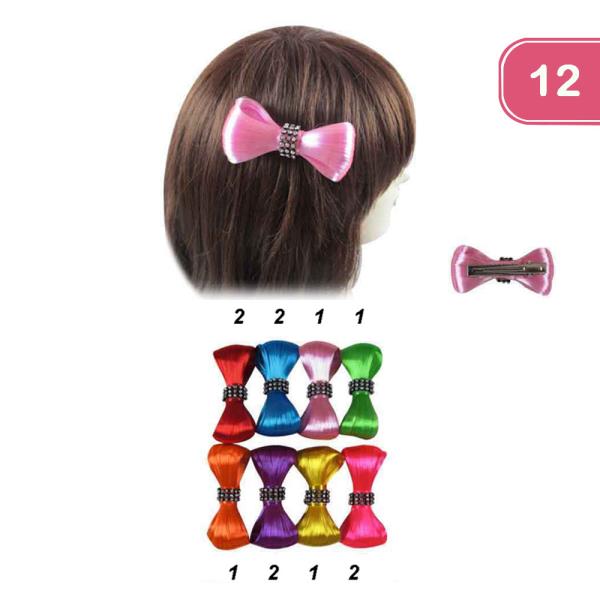 HAIR BOW PINS (12 UNITS)