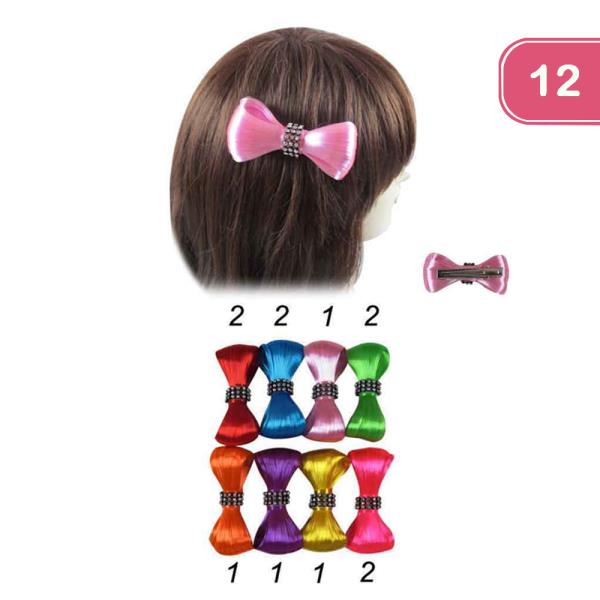 HAIR BOW PINS (12 UNITS)