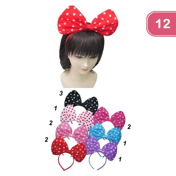 POLKA DOT HEADBAND (12 UNITS)