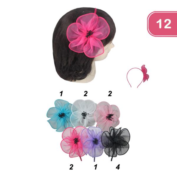 FLOWER HEADBAND (12 UNITS)