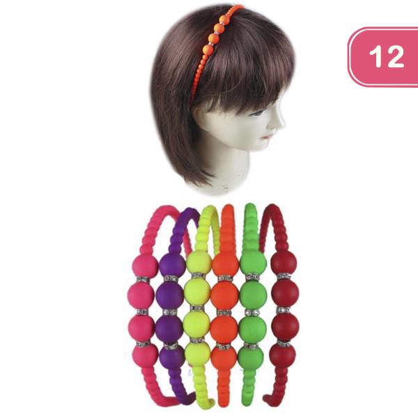 COLOR BALL HEADBAND (12 UNITS)