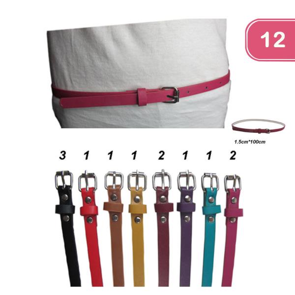 SKINNY BELTS (12 UNITS)