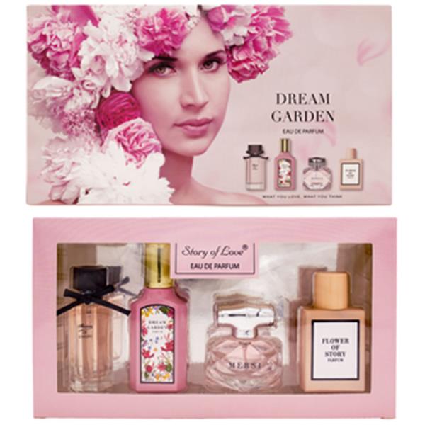 STORY OF LOVE DREAM GARDEN FRAGRANCE PERFUME 4 PC GIFT SET