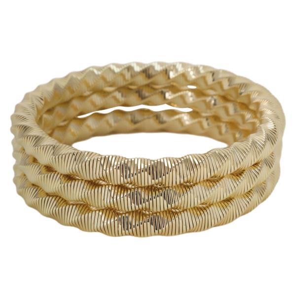 3PK TWISTED OMEGA STRETCH BRACELET