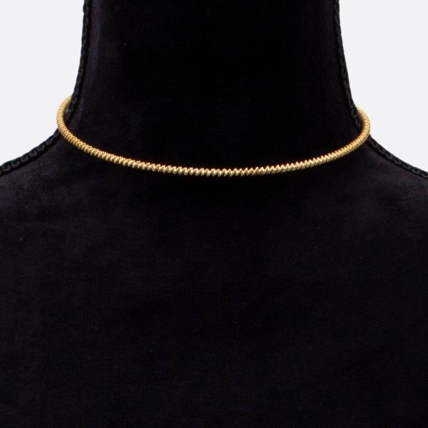 SODAJO METAL GOLD DIPPED CHOKER