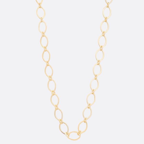 SODAJO OVAL LINK GOLD DIPPED NECKLACE