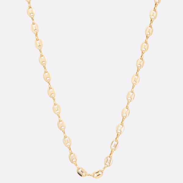 SODAJO OVAL LINK GOLD DIPPED NECKLACE