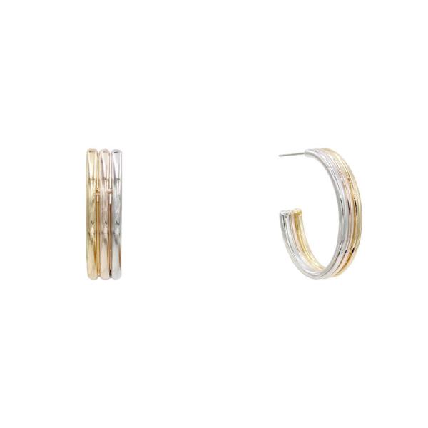 OPEN C HOOP EARRING