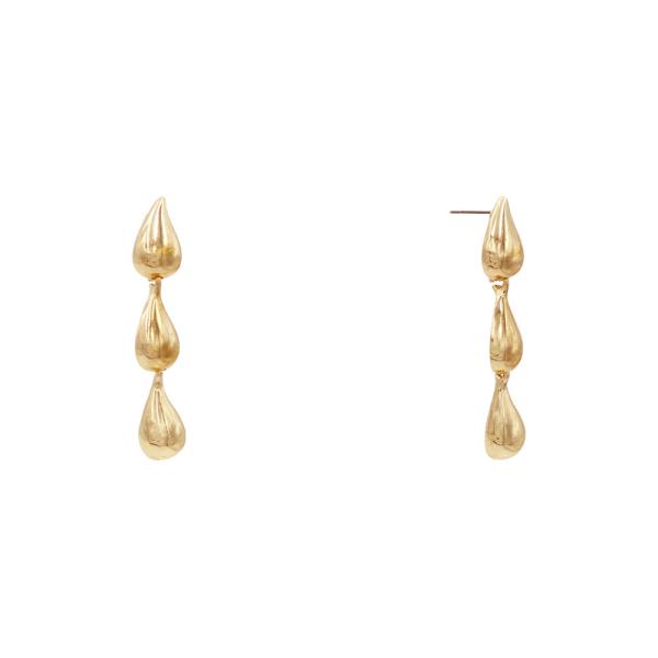 DRIPPING TIERED DROPLET DANGLE EARRING