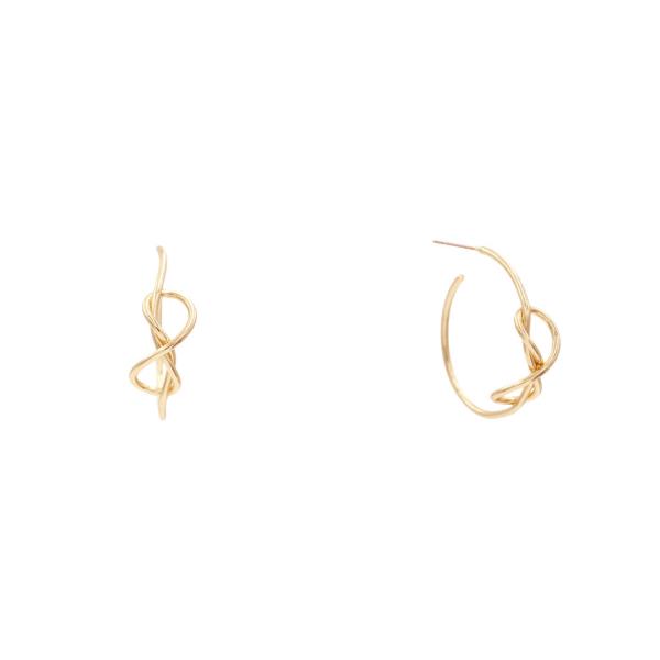 INIFINITY SYMBOL OPEN WIRE HOOP EARRING