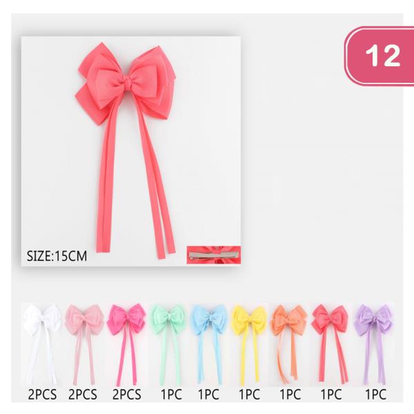 BOW HAIR PIN (12 UNITS)