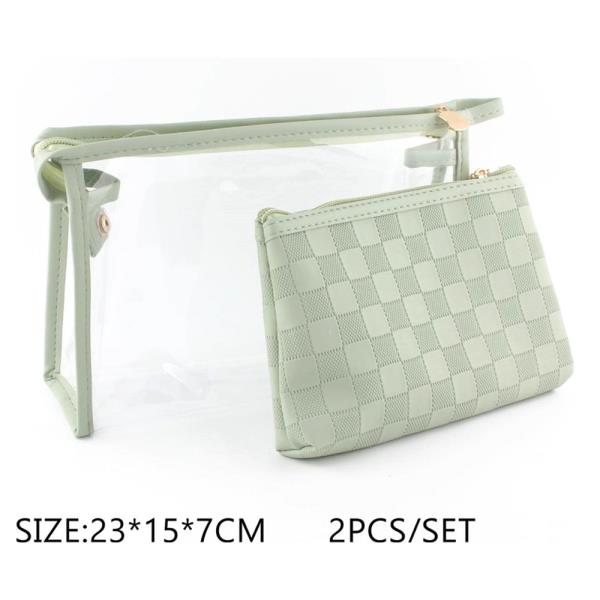 COSMETIC POUCH BAG 2 PC SET