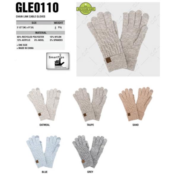 CC CHAIN LINK CABLE GLOVES