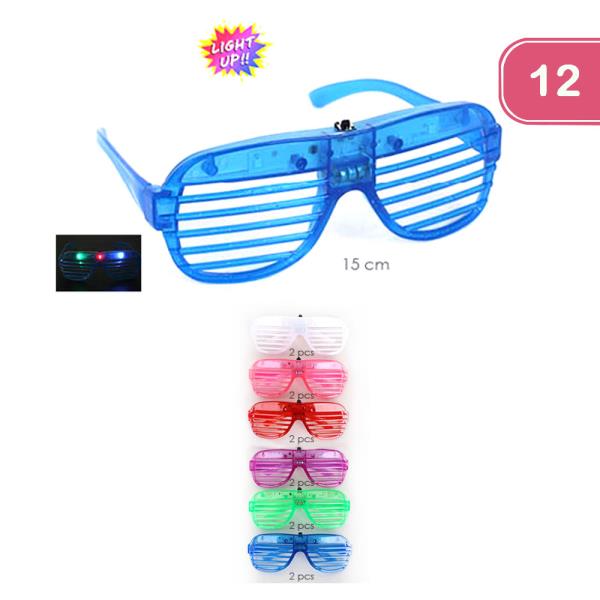 LIGHT UP PARTY GLASSES (12 UNITS)