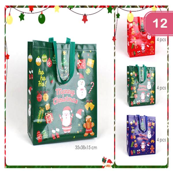 CHRISTMAS REUSABLE BAG (12 UNITS)