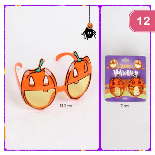 HALLOWEEN PUMPKIN GLASSES (12 UNITS)