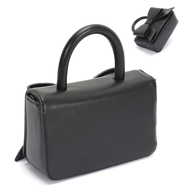 RIBBON TOP HANDLE BAG