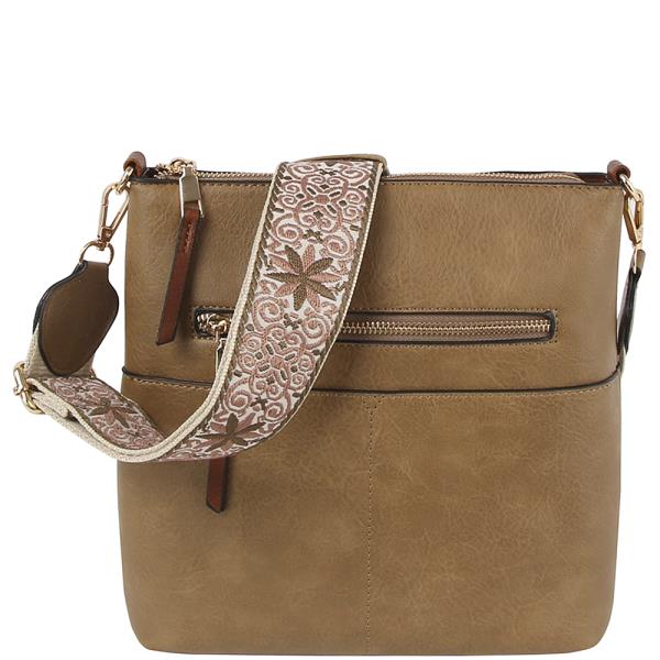 (ONLINE ONLY) SMOOTH ZIPPER CROSSBODY BAG