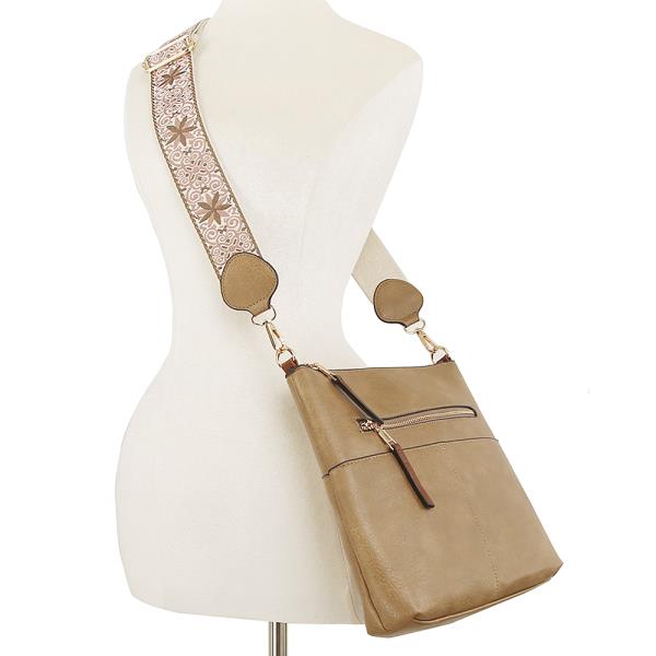 (ONLINE ONLY) SMOOTH ZIPPER CROSSBODY BAG