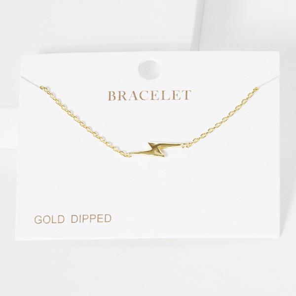 GOLD DIPPED LIGHTNING NECKLACE