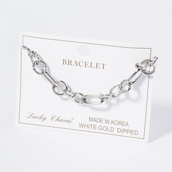 GOLD DIPPED METAL CHAIN BRACELET