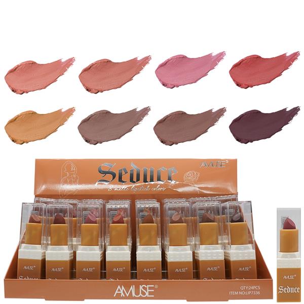 AMUSE SEDUCE 8 MATTE LIPSTICK COLORS (24 UNITS)