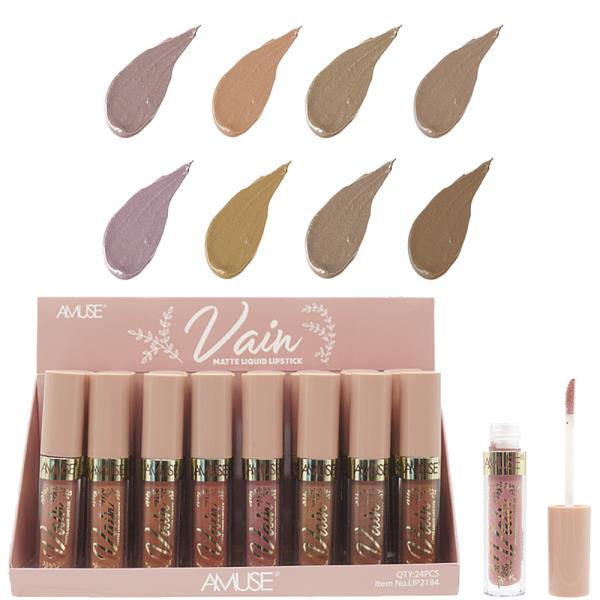 AMUSE VAIN MATTE LIQUID LIPSTICK (24 UNITS)