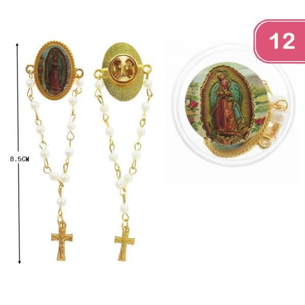 PIN ROSARY GUADALUPE (12 UNITS)